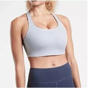 Athleta Womens Phenomena Sports Athletic Bra in Light Snowfall Blue Size 36DD